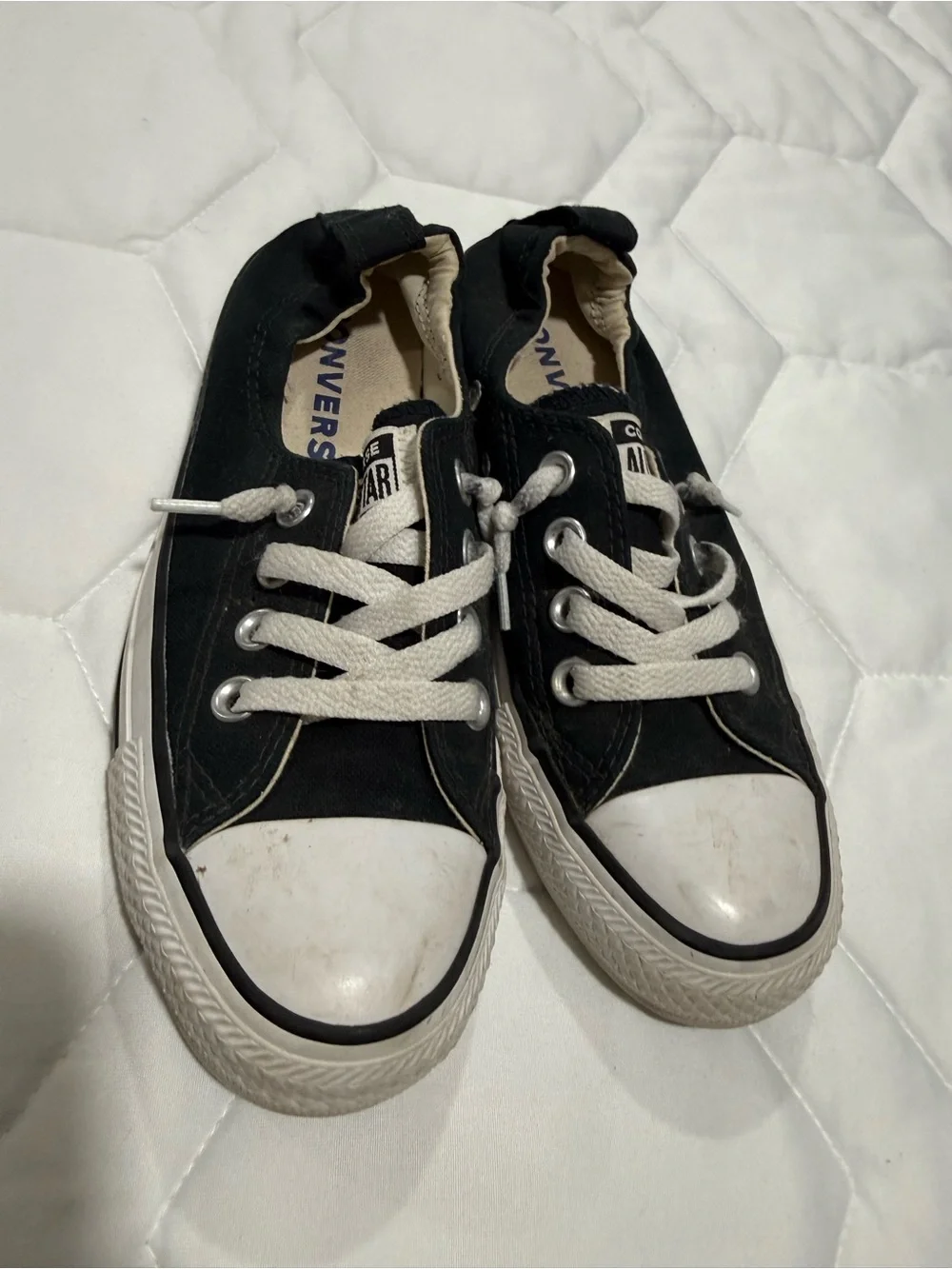 Converse Kids Low Top Sneakers in Black and White